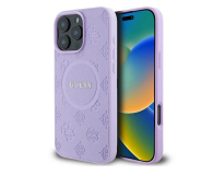 Etui / obudowa na smartfona Guess Saffiano Classic Logo do iPhone 16 Pro Max fioletowy